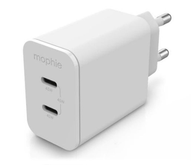 Mophie Gan Charger ładowarka sieciowa 45W 2xUSB-C (biała) - 1239681 - zdjęcie